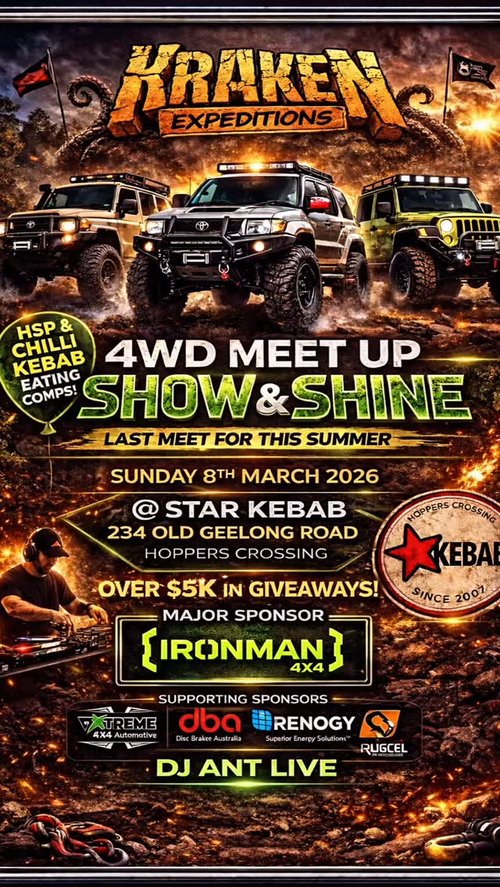 4WD Meet Up Show & Shine — 4x4 car meet in Geelong, VIC on Sunday 8 March 2026