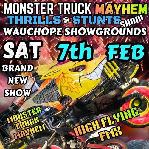 Monster Truck Mayhem Thrills & Stunts Show — 4x4 spectator event in Sydney, NSW on Saturday 7 February 2026