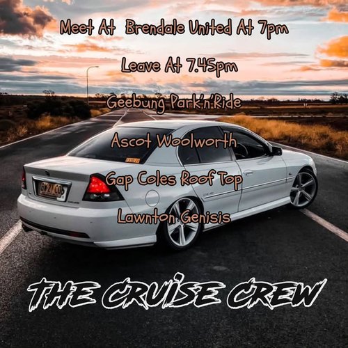 The Cruise Crew Cruise — JDM/Muscle car meet in Brisbane, QLD on Friday 30 January 2026