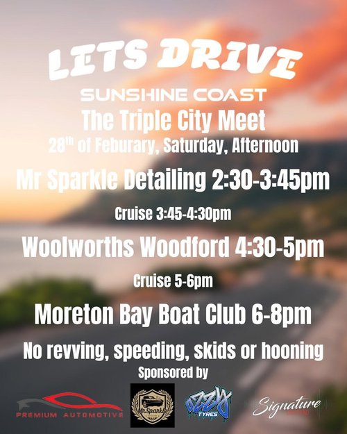 The Triple City Meet — JDM car meet in Brisbane, QLD on Saturday 28 February 2026
