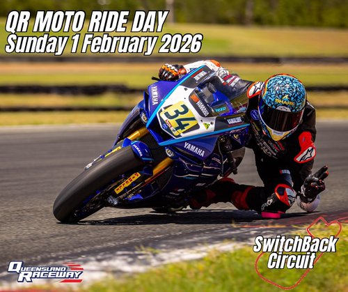 QR Moto Ride Day — track day in Brisbane, QLD on Sunday 1 February 2026