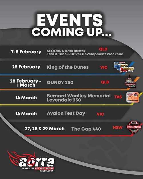 SEQORRA Dam Buster Test & Tune & Driver Development Weekend — 4x4 track day in Brisbane, QLD on Saturday 7 February 2026