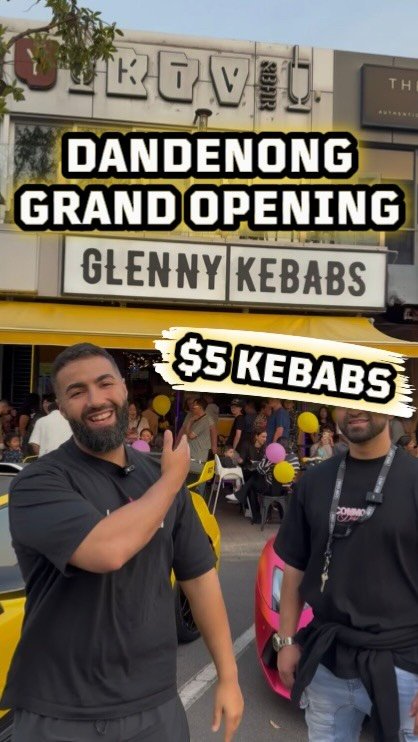 Glenny Kebabs Dandenong Grand Opening — Exotic car meet in Melbourne, VIC on Saturday 7 February 2026
