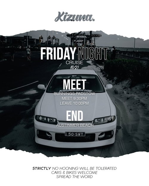 Friday Night Cruise — JDM car meet in Sydney, NSW on Friday 6 February 2026