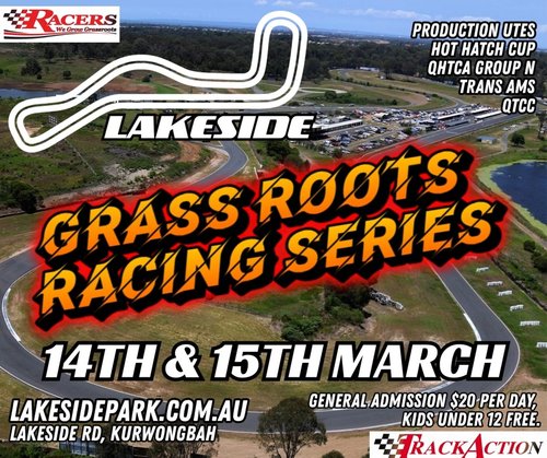 Grass Roots Racing Series — Classic/Muscle spectator event in Brisbane, QLD on Saturday 14 March 2026