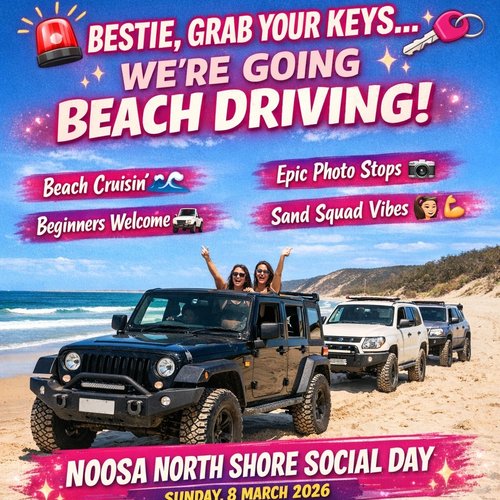 Noosa North Shore Social Day — 4x4 car meet in Brisbane, QLD on Sunday 8 March 2026