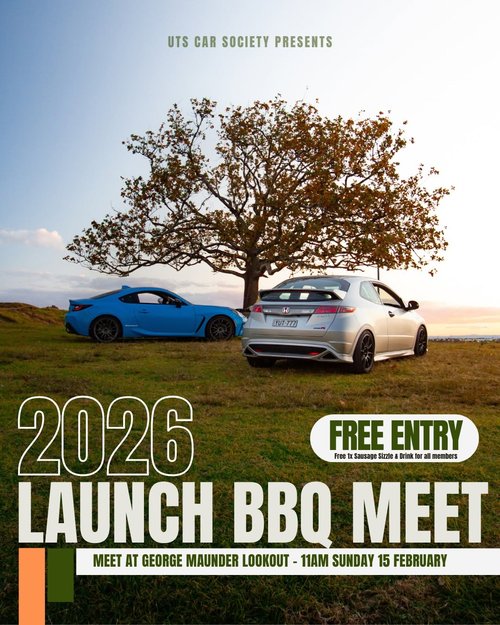 2026 Launch BBQ Meet — car meet in Sydney, NSW on Sunday 15 February 2026