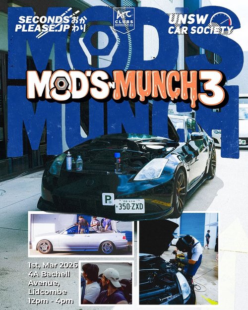 Mods n Munch 3 — JDM car meet in Sydney, NSW on Sunday 1 March 2026