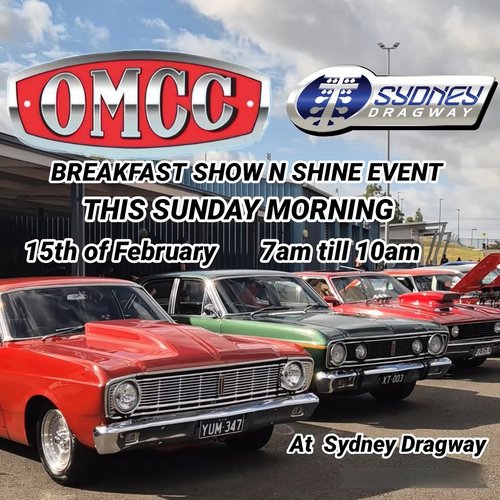 OMCC Breakfast Show n Shine — Muscle/Classic car meet in Sydney, NSW on Sunday 15 February 2026