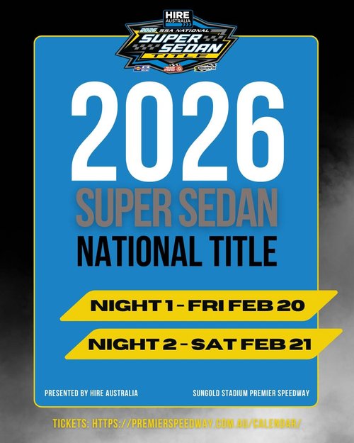 2026 Super Sedan National Title — Muscle spectator event in Melbourne, VIC on Friday 20 February 2026