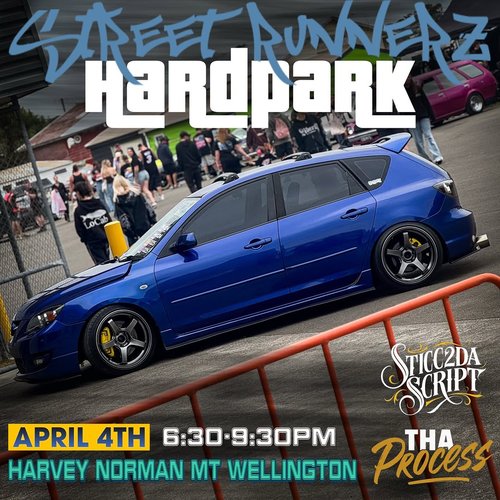 Street Runnerz Hardpark — JDM/Stance car meet in International on Saturday 4 April 2026
