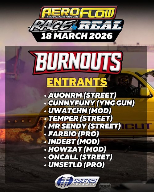 Aeroflow Race 4 Real — JDM/Muscle track day in Sydney, NSW on Wednesday 18 March 2026
