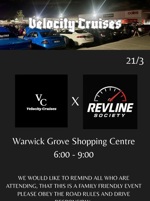 Velocity Cruises — car meet in Perth, WA on Saturday 21 March 2026