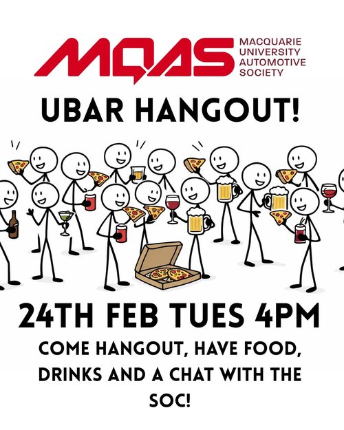 UBAR Hangout / MQAS Meet & Greet — car meet in Sydney, NSW on Tuesday 24 February 2026