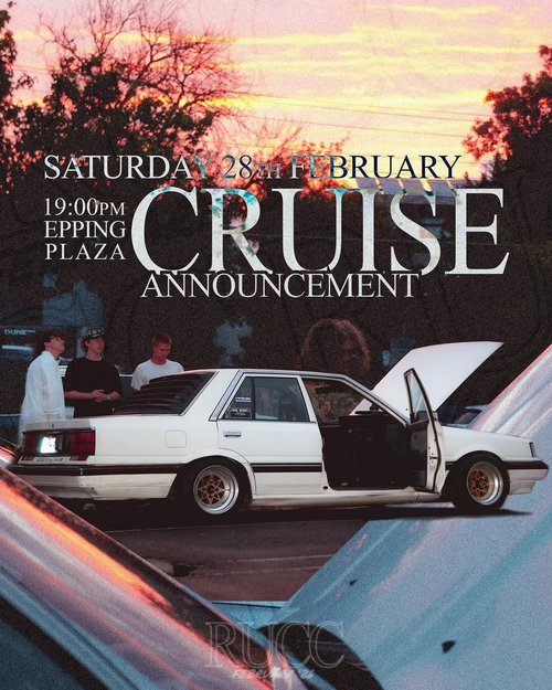 February Cruise — JDM/Classic car meet in Melbourne, VIC on Saturday 28 February 2026