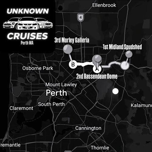 Unknown Cruises — car meet in Perth, WA on Monday 23 February 2026