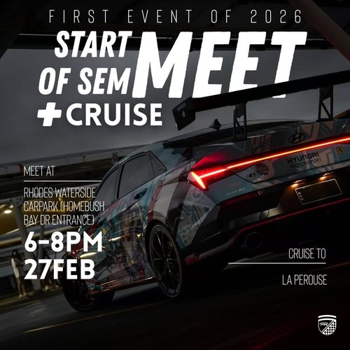 Start of Sem Meet + Cruise — car meet in Sydney, NSW on Friday 27 February 2026
