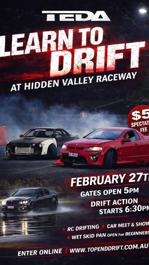 Learn to Drift — JDM track day in Darwin, NT on Friday 27 February 2026