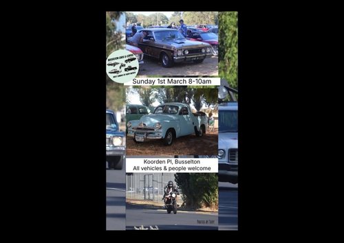 Busselton Cars & Coffee — Classic/Muscle car meet in Perth, WA on Sunday 1 March 2026