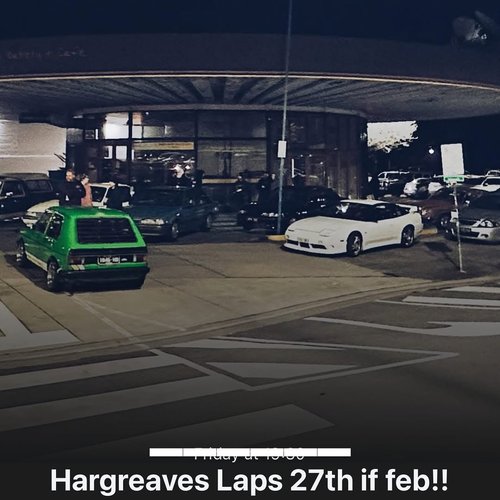 Hargreaves Laps — car meet in Bendigo, VIC on Friday 27 February 2026
