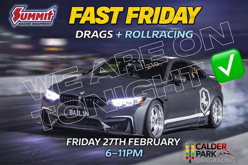 Fast Friday Drags + Rollracing — Muscle track day in Melbourne, VIC on Friday 27 February 2026