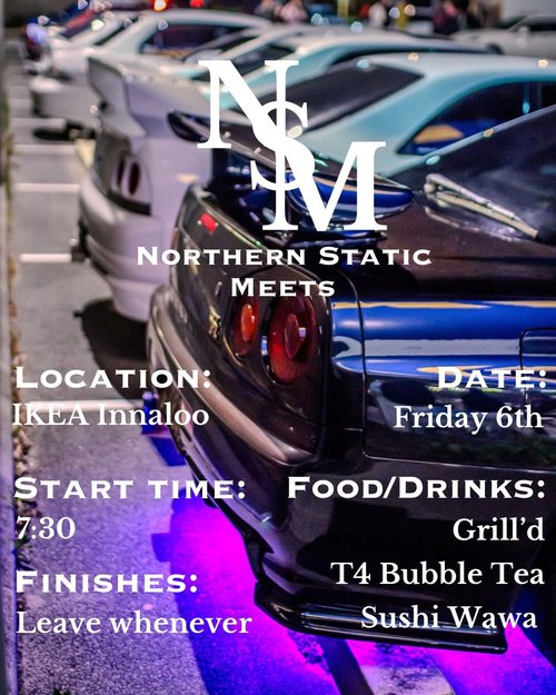 Northern Static Meets — Stance car meet in Perth, WA on Friday 6 March 2026