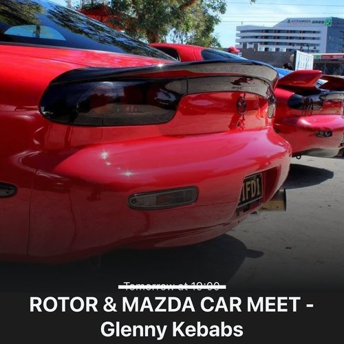 Rotor & Mazda Car Meet — JDM car meet in Melbourne, VIC on Wednesday 4 March 2026