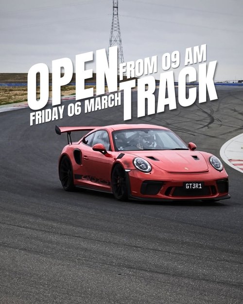 Open Track Day — track day in Adelaide, SA on Friday 6 March 2026