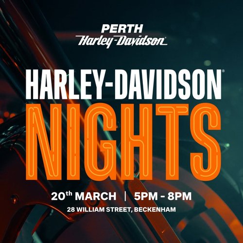Harley-Davidson Nights — car meet in Perth, WA on Friday 20 March 2026