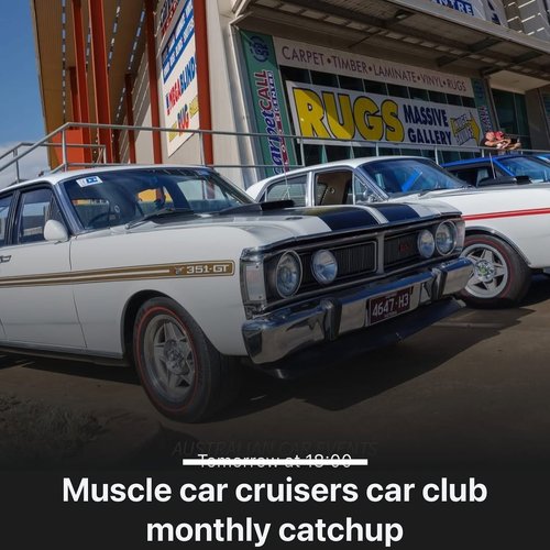 Muscle car cruisers car club monthly catchup — Muscle/Classic car meet in Melbourne, VIC on Saturday 7 March 2026