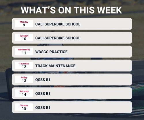 QSSS B1 — track day in Toowoomba, QLD on Friday 13 March 2026