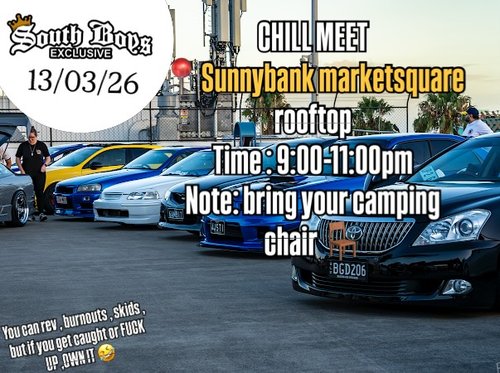 Chill Meet — JDM car meet in Brisbane, QLD on Friday 13 March 2026