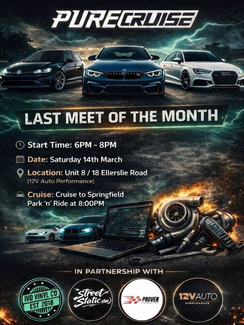 PureCruise - Last Meet of the Month — Euro/Stance car meet in Brisbane, QLD on Saturday 14 March 2026
