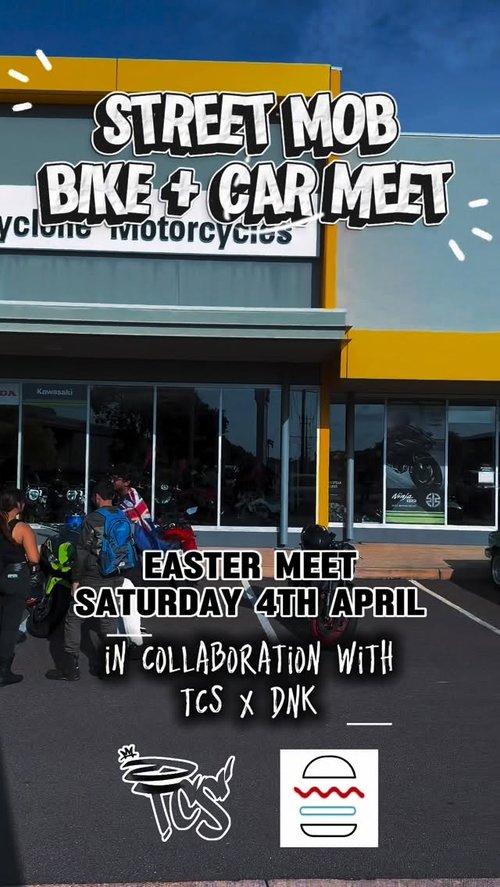 Street Mob Bike + Car Meet — JDM car meet in Darwin, NT on Saturday 4 April 2026