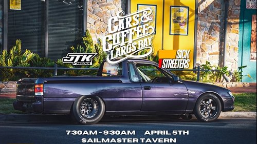 Cars & Coffee Largs Bay — Muscle car meet in Adelaide, SA on Sunday 5 April 2026