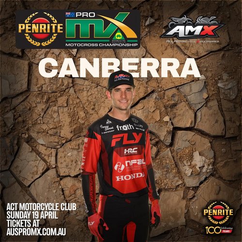 Penrite ProMX Motocross Championship - Canberra — spectator event in Canberra, NSW on Sunday 19 April 2026