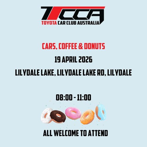 Cars, Coffee & Donuts — JDM car meet in Melbourne, VIC on Sunday 19 April 2026