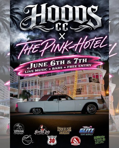 Hoods CC x The Pink Hotel - QLD