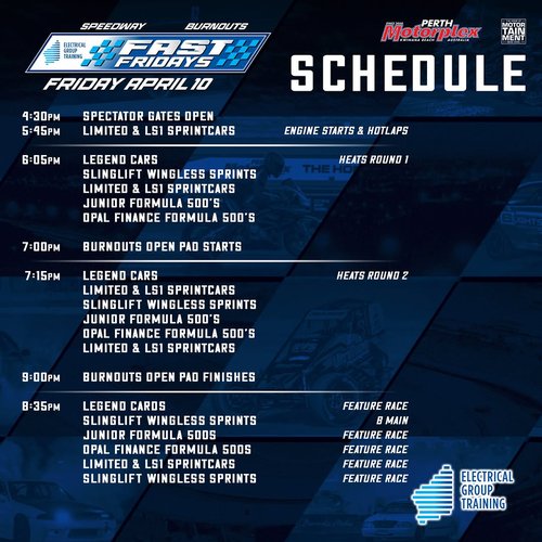Fast Fridays — Muscle spectator event in Perth, WA on Friday 10 April 2026