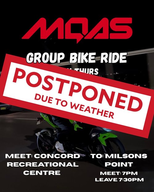 Group Bike Ride — car meet in Sydney, NSW on Thursday 26 March 2026