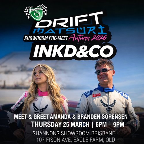 Drift Matsuri Showroom Pre-Meet Autumn 2026 — JDM car meet in Brisbane, QLD on Wednesday 25 March 2026
