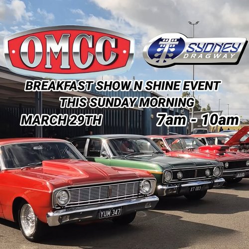 OMCC Breakfast Show N Shine Event — Muscle/Classic car meet in Sydney, NSW on Sunday 29 March 2026