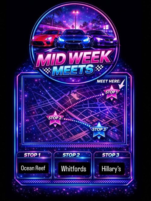 Mid Week Meets — car meet in Perth, WA on Wednesday 25 March 2026