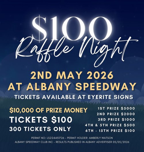 $100 Raffle Night — car meet in Perth, WA on Saturday 2 May 2026