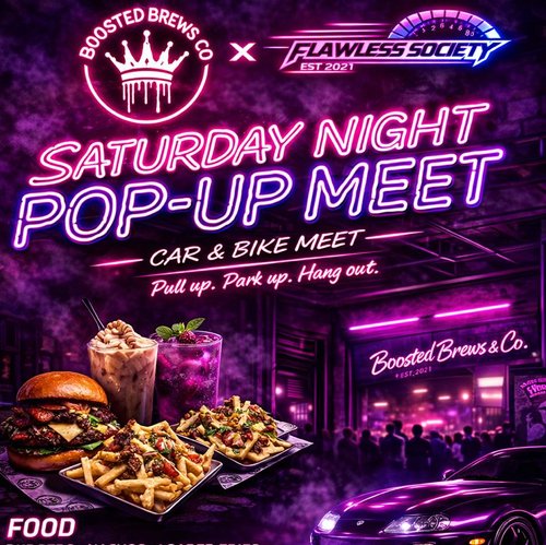 Saturday Night Pop-Up Meet — JDM car meet in Brisbane, QLD on Saturday 28 March 2026