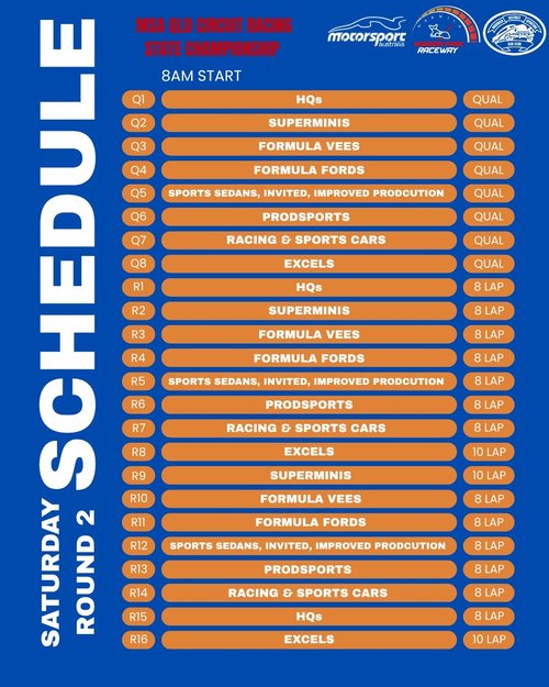MSA QLD Circuit Racing State Championship - Round 2 — Muscle spectator event in Toowoomba, QLD on Saturday 28 March 2026