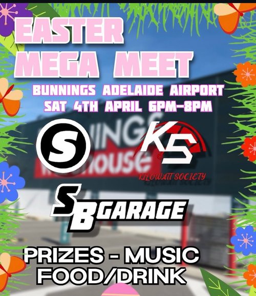 Easter Mega Meet — JDM car meet in Adelaide, SA on Saturday 4 April 2026
