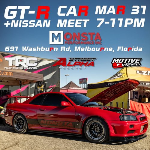 GT-R Car + Nissan Meet — JDM car meet in International on Tuesday 31 March 2026