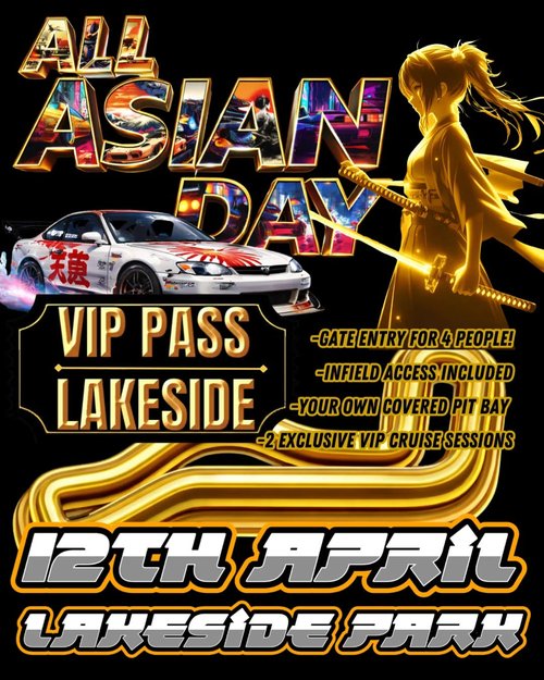 All Asian Day — JDM track day in Brisbane, QLD on Sunday 12 April 2026
