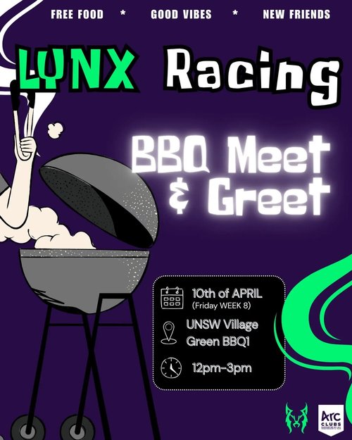 LYNX Racing BBQ Meet & Greet — car meet in Sydney, NSW on Friday 10 April 2026